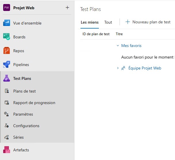 Fonctionnalités Azure DevOps avec le niveau d’accès Basic + Test Plans